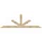 Ekena Millwork Saratoga Rough Sawn Timber Gable Bracket, Douglas Fir, 108"W x 36"H x 2"D x 6"F, 8/12 Pitch GBW108X36X0206SAR00RDF - alternate 1